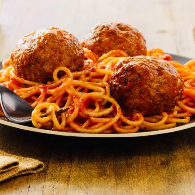  Mì Ý Bò Viên Sốt Cà/ Sốt Kem (Meatball Spaghetti)