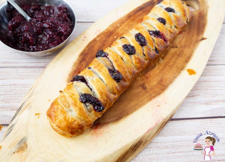 Almond Cream Blackberry Braided Puff Pastry