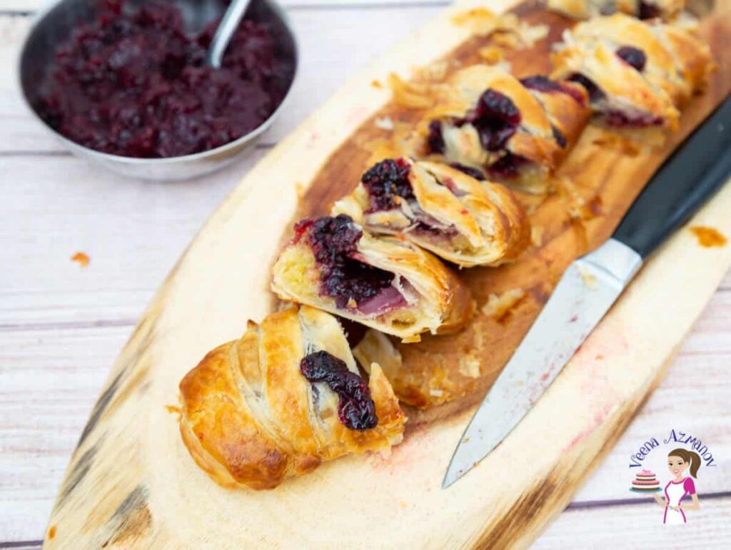 Almond Cream Blackberry Braided Puff Pastry