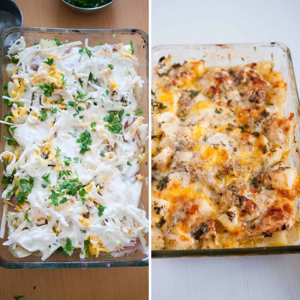 Baked Chicken Potato Casserole