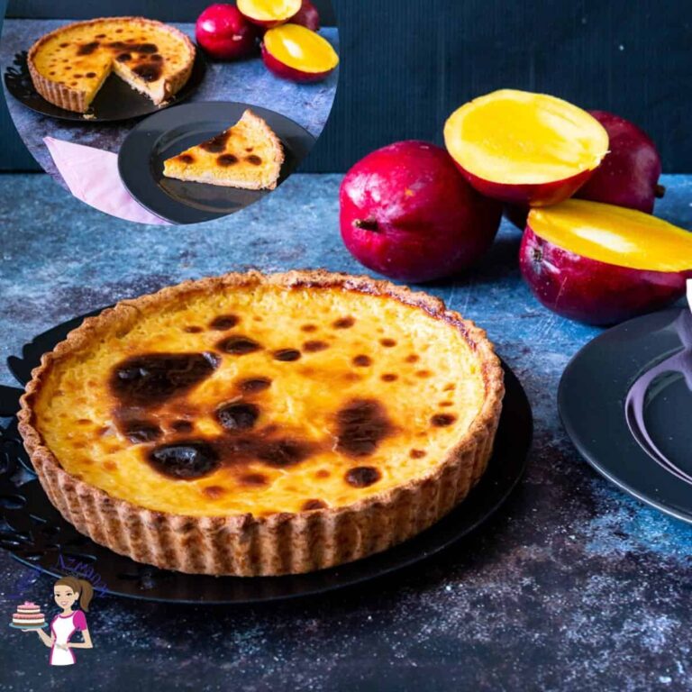 Bánh Tart Xoài Nướng Kiểu Flan Paris – Bột Bánh Vàng Giòn, Nhân Xoài Béo Mịn