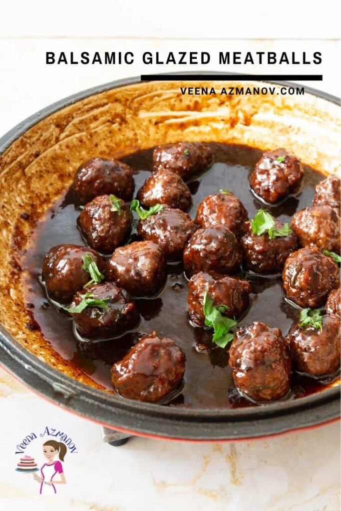Thịt Viên Sốt Giấm Đen Balsamic Đậm Đà – Lớp Sốt Bóng Mẩy Chua Ngọt