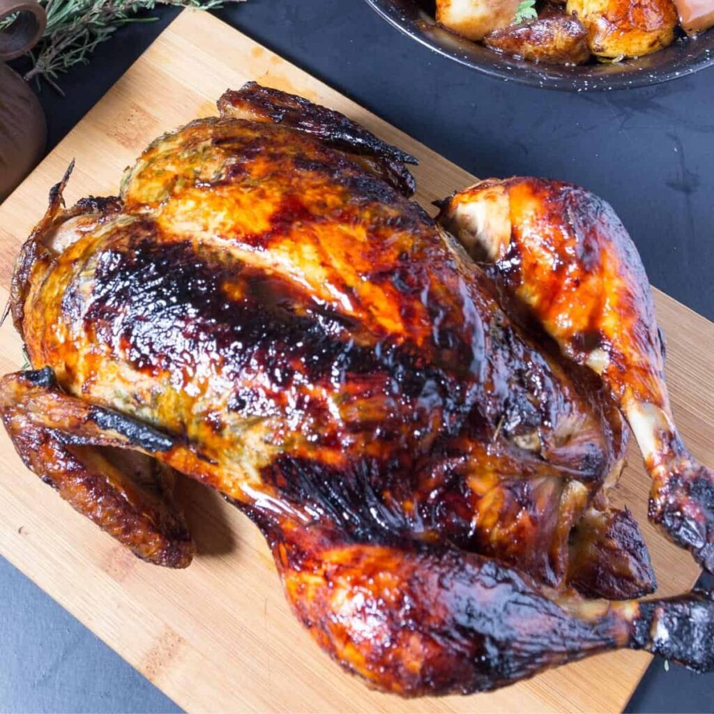 Gà Nướng Sốt Giấm Đen Balsamic & Si-Rô Phong