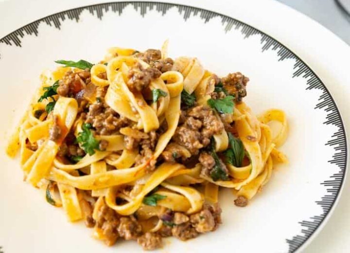 Beef Enchilada Pasta