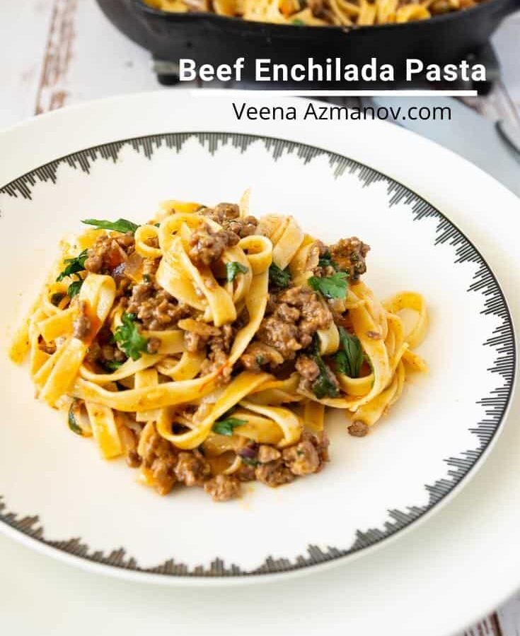 Beef Enchilada Pasta