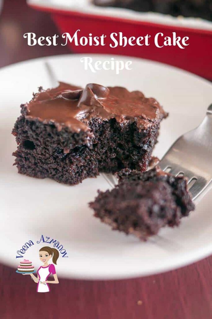 Bánh Khay Chocolate Sheet Cake Siêu Mềm Ẩm – Phủ Kem Sô-Cô-La Đậm Đắng