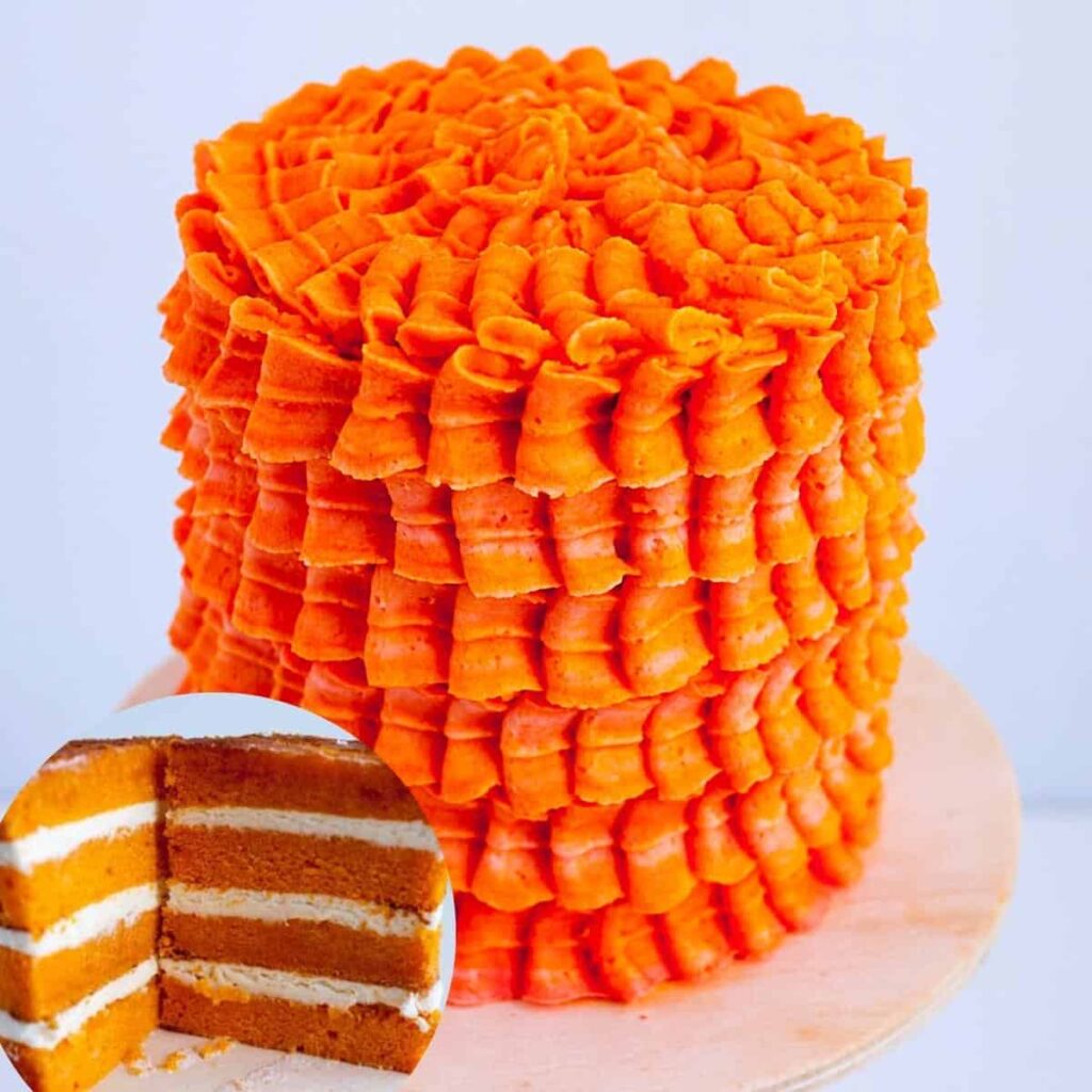 Bánh Kem Cam Tươi Mát Thơm Nồng Thảo Mộc – Cốt Bánh Mềm Ẩm Ngát Hương Cam