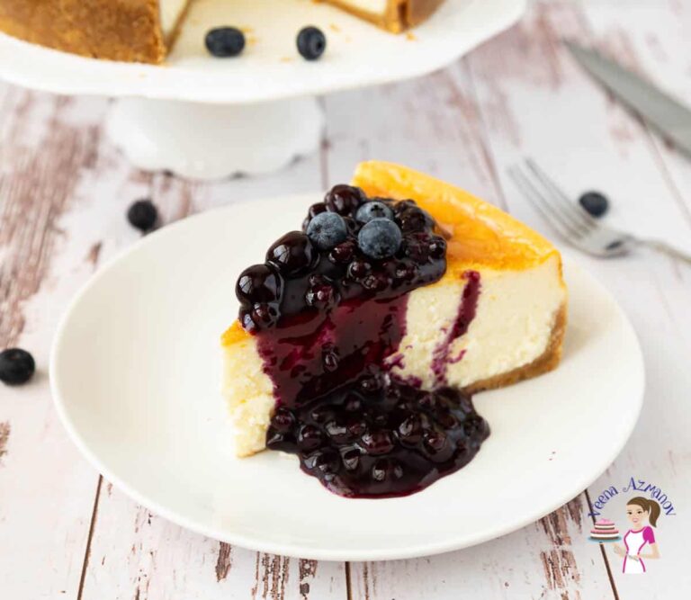 Bánh Phô Mai Việt Quất Nướng Baked Blueberry Cheesecake – Mềm Mịn Đỉnh Cao
