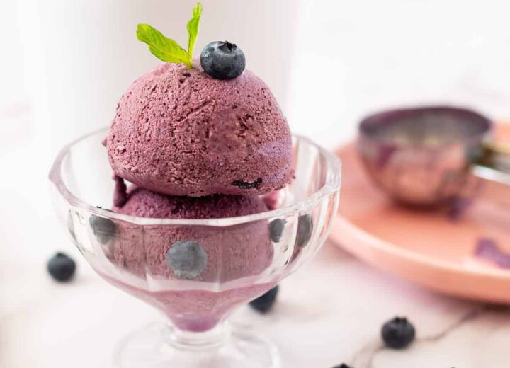 Blueberry Ice cream No Churn
