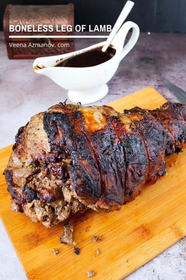 Đùi Cừu Rút Xương Nướng Đút Lò Thảo Mộc Boneless Leg of Lamb – Mềm Mọng Đậm Đà