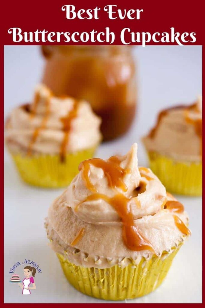 Bánh Cupcake Butterscotch Phủ Kem Bơ Caramen – Mềm Bông Thơm Nức Bơ