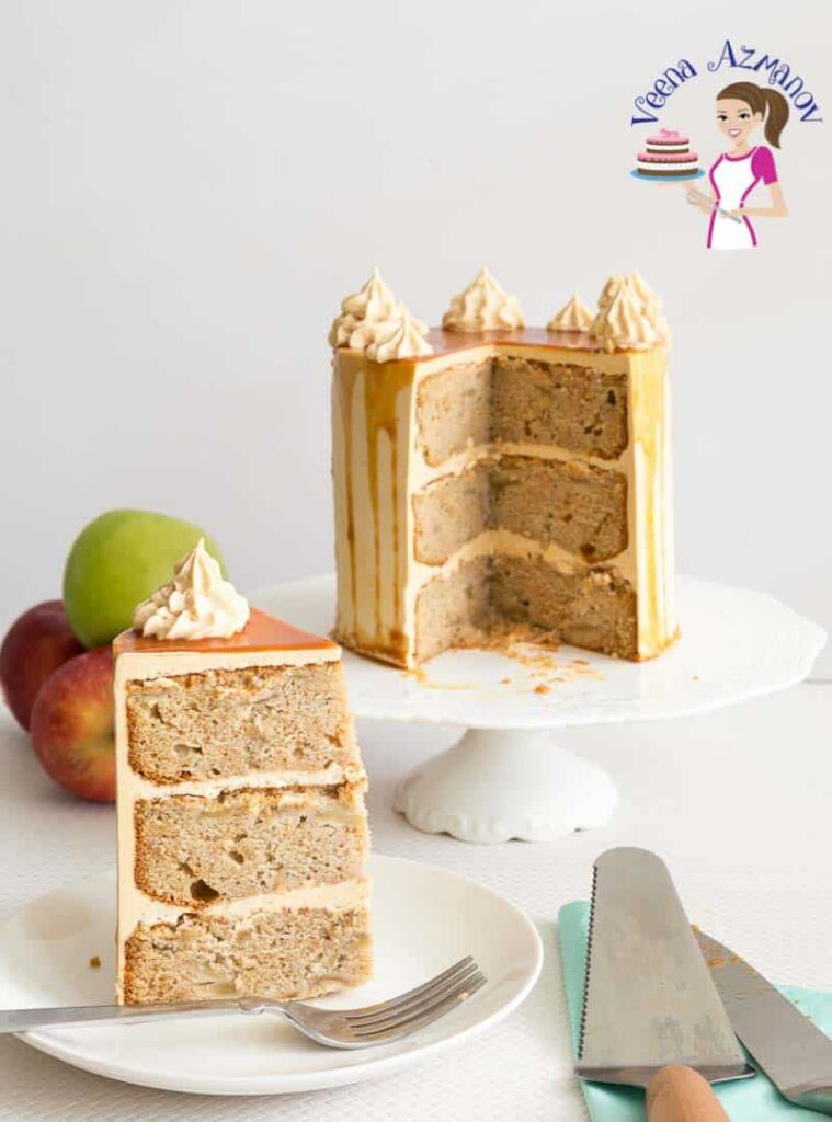 Bánh Táo Sốt Caramen Caramel Apple Cake – Cốt Bánh Mềm Phủ Kem Bơ Béo Ngậy