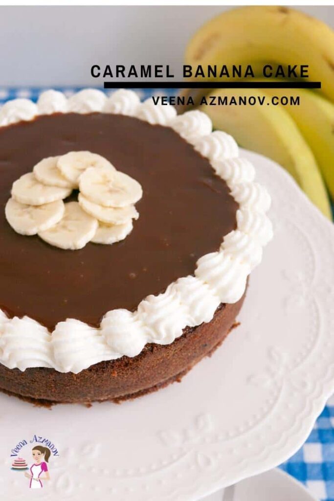 Bánh Chuối Sốt Caramen Caramel Banana Cake – Mềm Dẻo Thơm Nức Hương Chuối