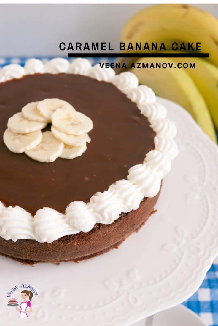 Bánh Chuối Sốt Caramen Caramel Banana Cake – Mềm Dẻo Thơm Nức Hương Chuối