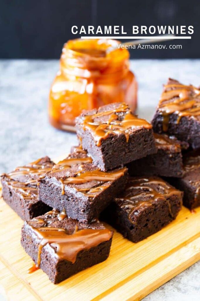 Bánh Brownies Sô-Cô-La Nhân Caramen Caramel Brownies – Đậm Đắng Mềm Tan