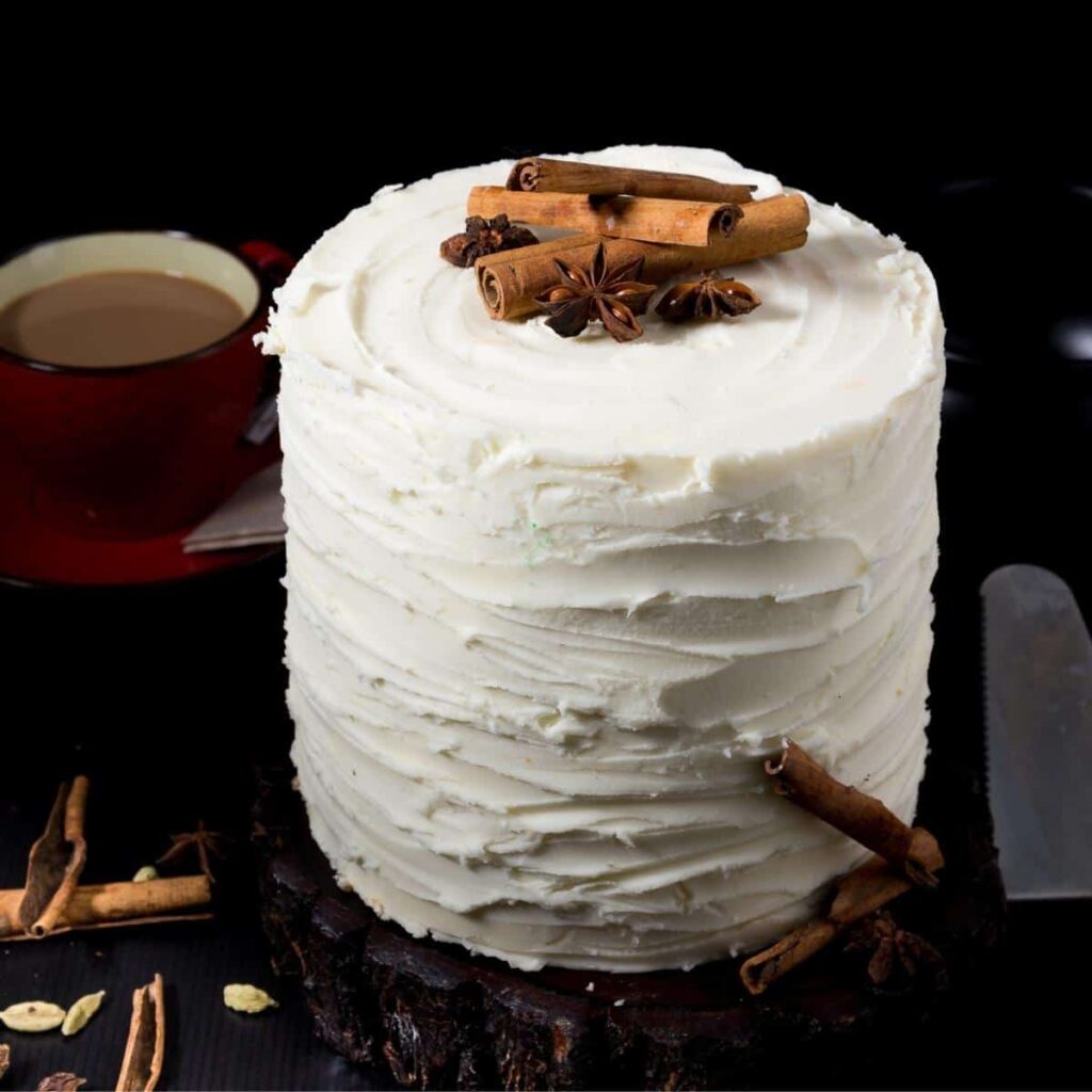 Bánh Trà Trà Chai Ấn Độ Chai Cake Phủ Kem Bơ Vani – Đậm Vị Thảo Mộc Ấm