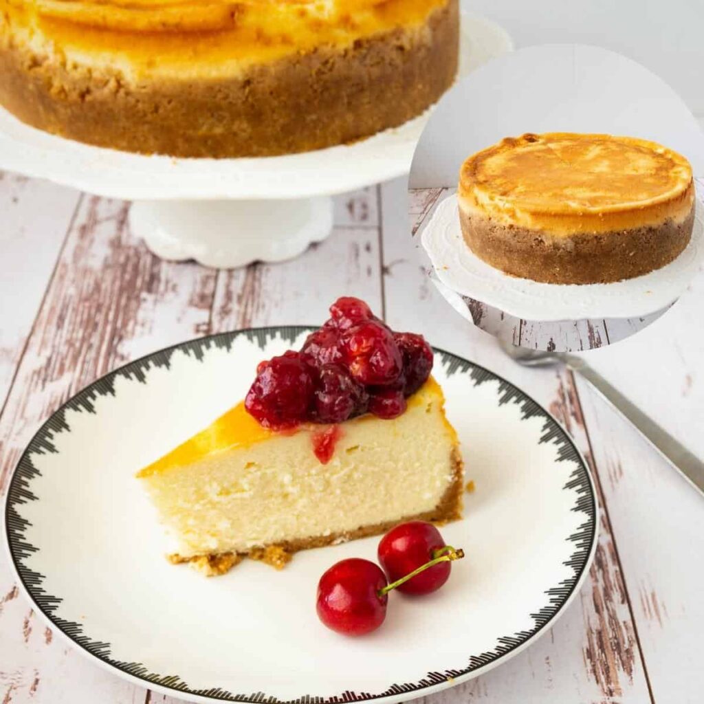 Bánh Phô Mai Anh Đào Nướng Baked Cherry Cheesecake – Béo Ngậy Mịn Mượt