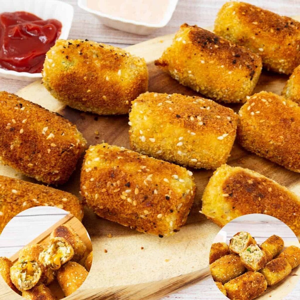 Bánh Khoai Tây Nhân Thịt Gà Chiên Xù Chicken Croquettes – Giòn Rụm Béo Ngậy