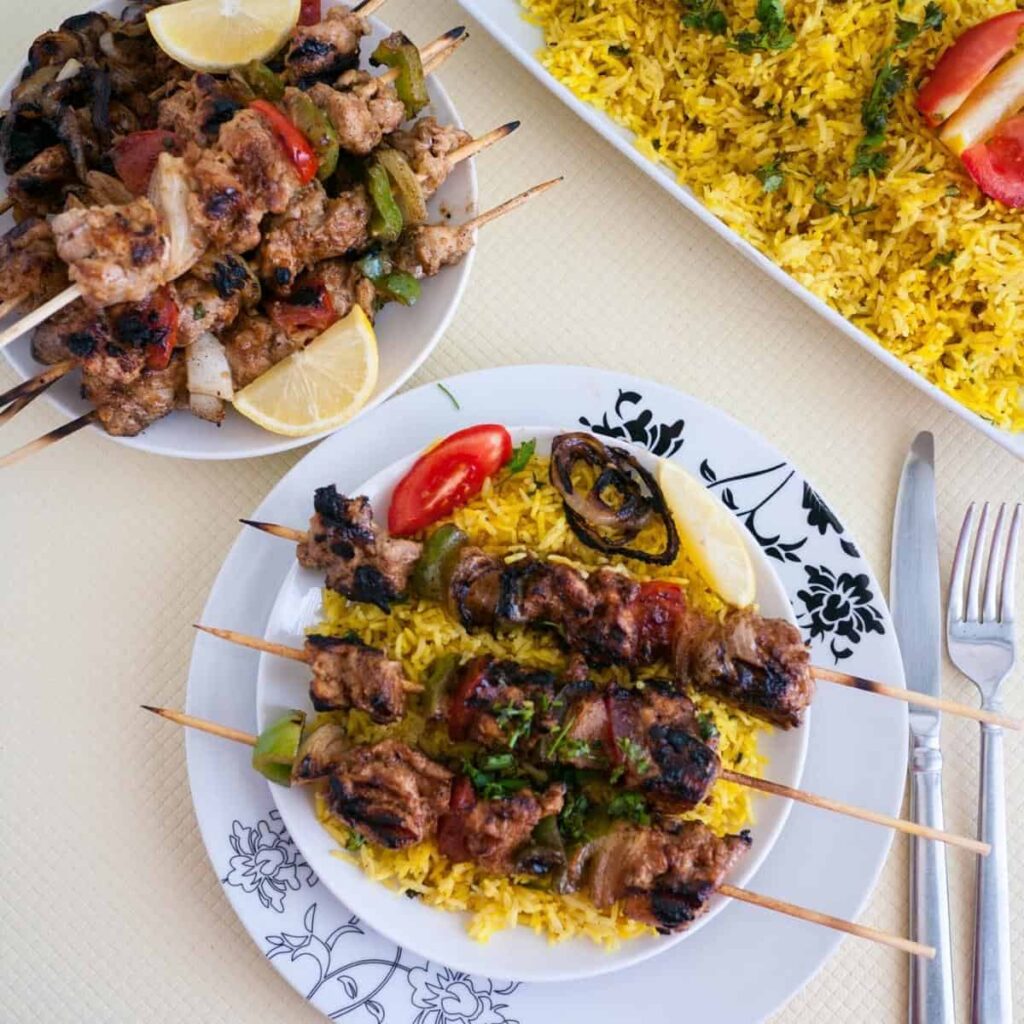 Chicken Skewers Grilled