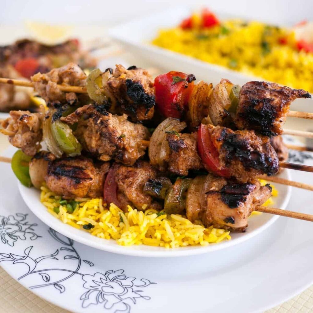 Chicken Skewers Grilled