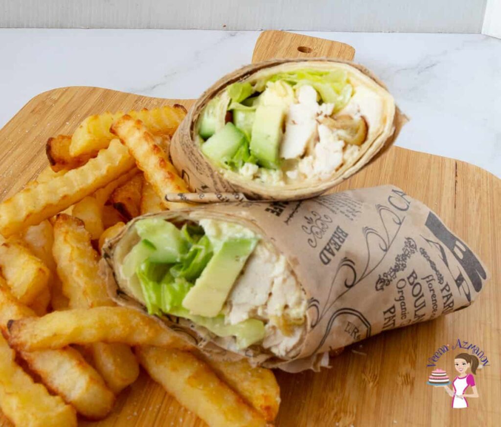 Bánh Cuộn Gà Nướng Quả Bơ Chicken Wrap with Avocado – Bữa Trưa Tiện Lợi