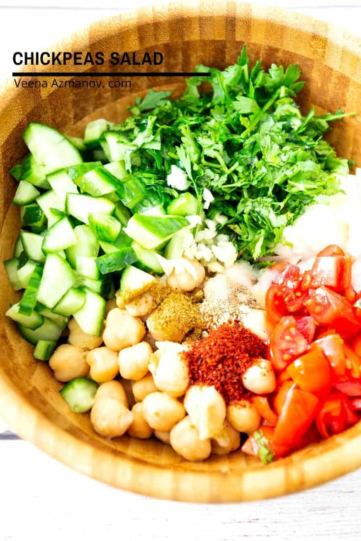 Salad Đậu Gà Tươi Mát Thanh Lọc Cơ Thể Chickpeas Salad – Bổ Dưỡng Dễ Làm