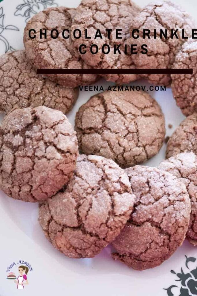 Bánh Quy Tuyết Sô-Cô-La Không Trứng Chocolate Crinkle Cookies – Giòn Rụm
