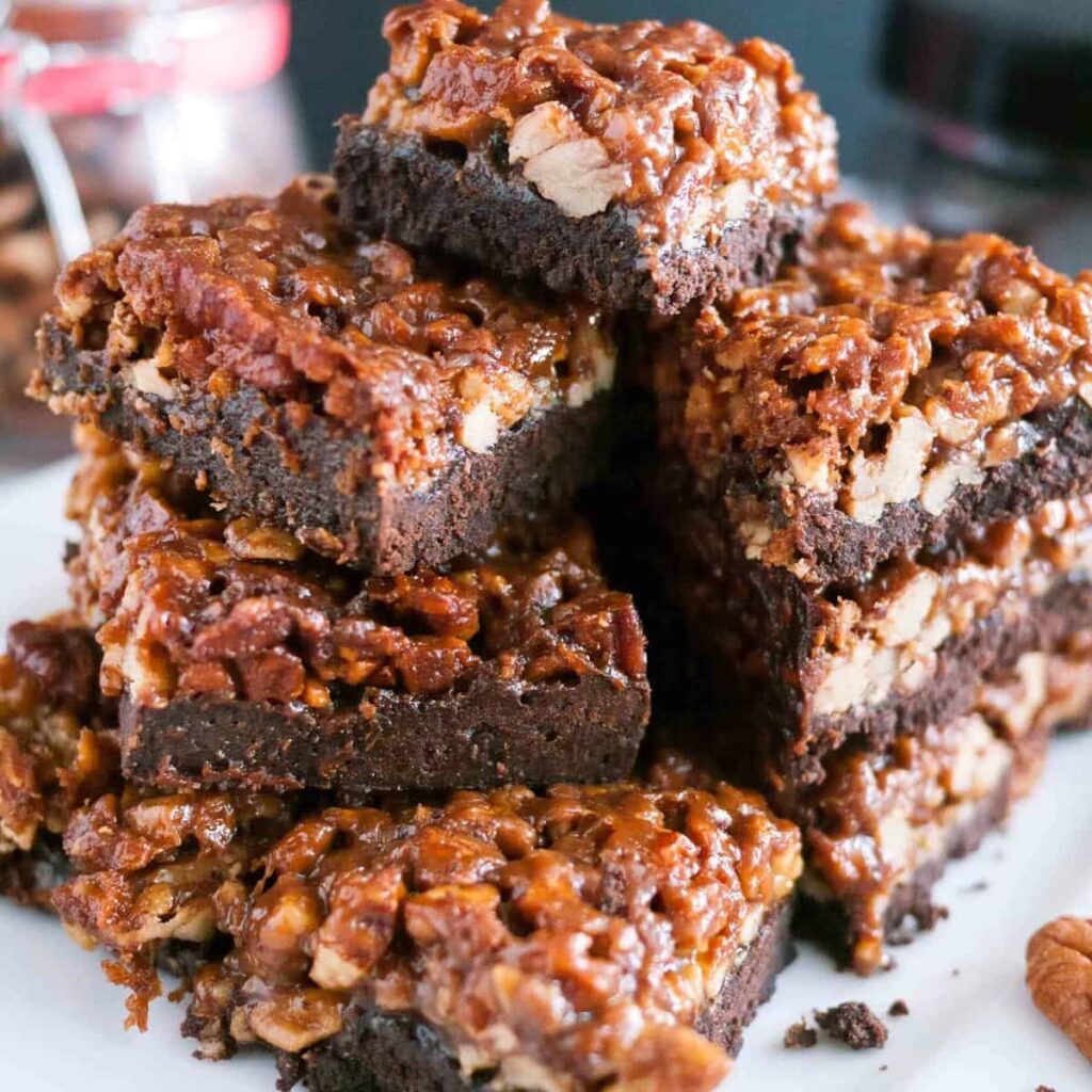 Bánh Khay Sô-Cô-La Hạt Óc Chó Pecan Squares – Bùi Béo Giòn Rụm
