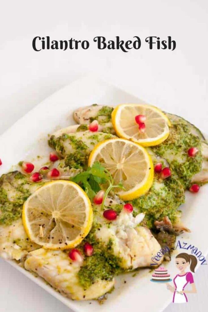 Cá Đút Lò Sốt Ngò Tây & Chanh Cilantro Baked Fish – Ngọt Thịt Thơm Ngát