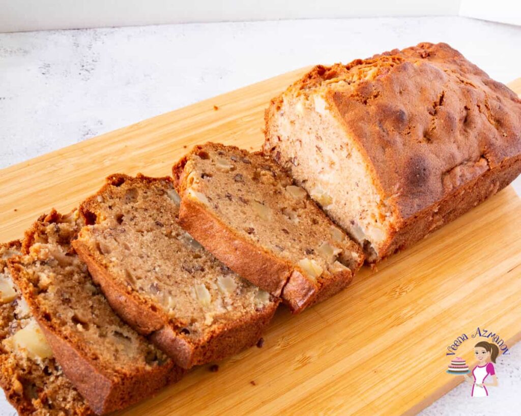 Bánh Mỳ Táo Bột Quế Cinnamon Apple Bread – Mềm Ẩm Thơm Nức Ngọt Dịu