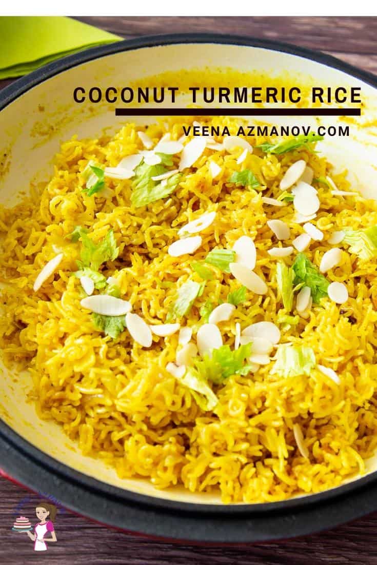 Cơm Nước Cốt Dừa Bột Nghệ Coconut Turmeric Rice – Vàng Óng Thơm Ngát