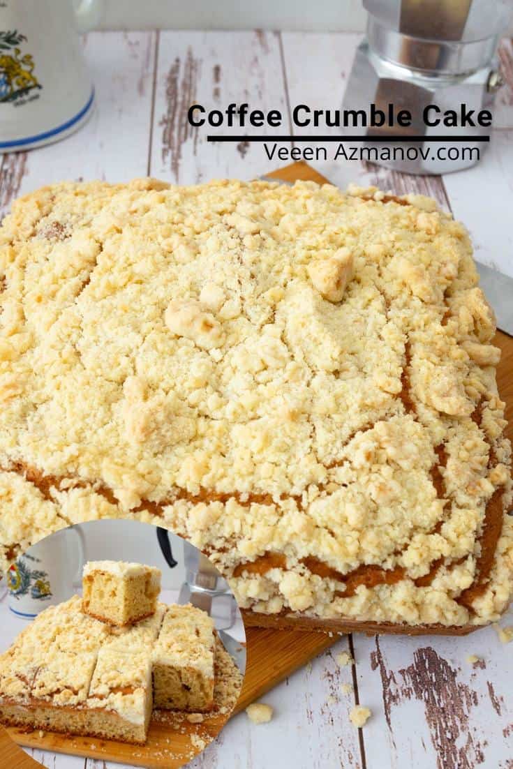 Bánh Bông Lan Cà Phê Phủ Vụn Giòn Coffee Crumble Cake – Mềm Béo Giòn Rụm