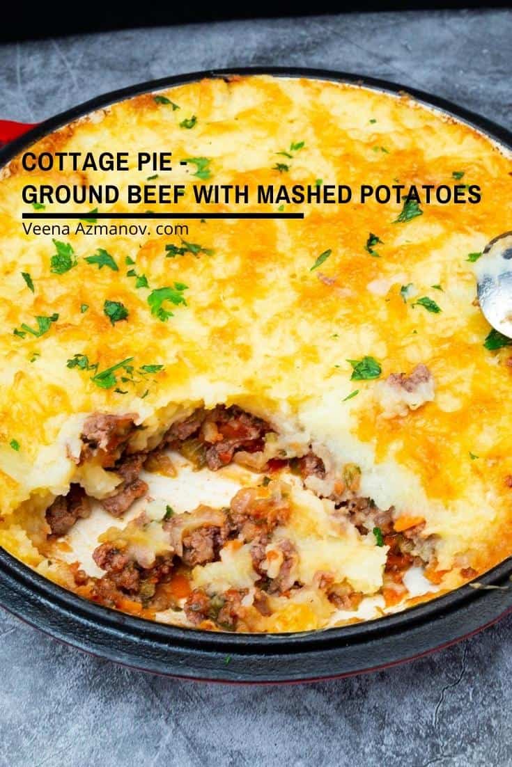 Bánh Bò Xay Phủ Khoai Tây Nướng Cottage Pie – Đậm Đà Chuẩn Vị Anh