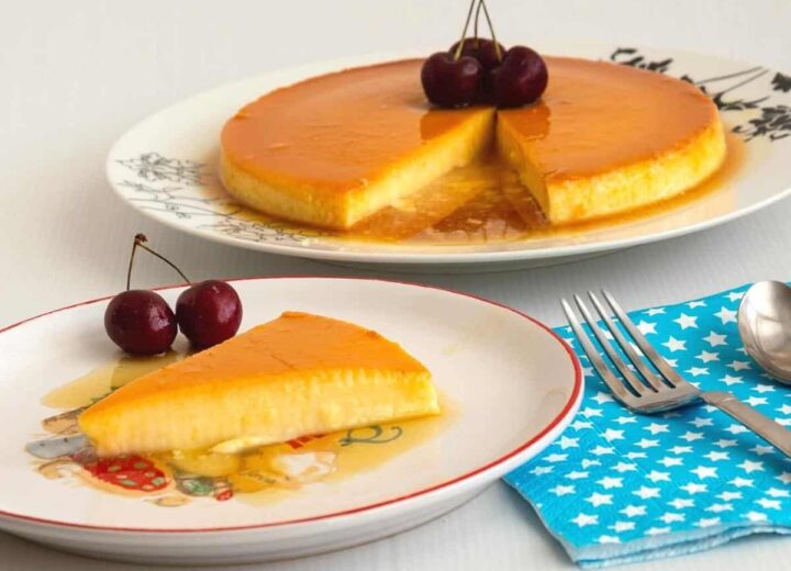 Cream Caramel Apricot Flan
