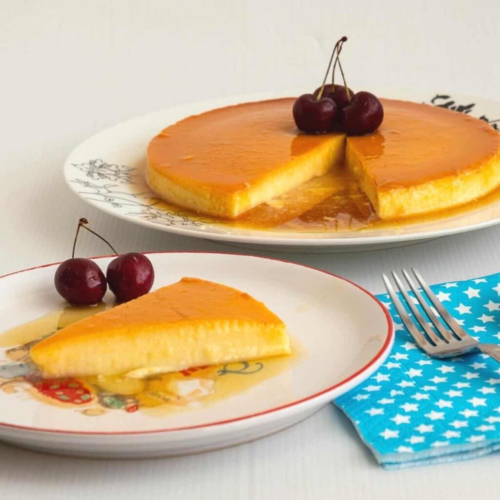 Cream Caramel Apricot Flan