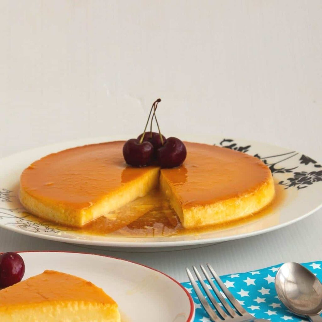 Cream Caramel Apricot Flan