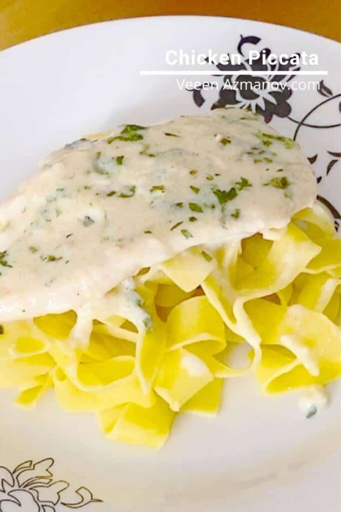 Gà Sốt Chanh Bơ Phô Mai Parmesan Chicken Piccata – Đậm Đà Chuẩn Ý