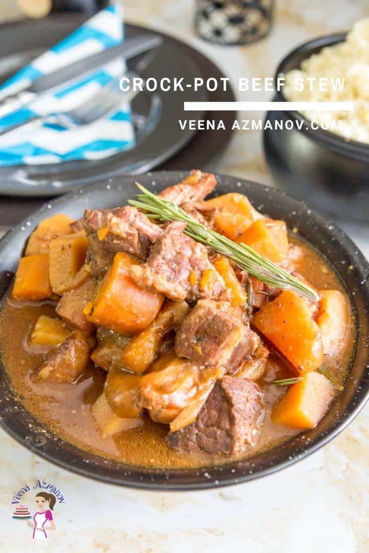 Thịt Bò Hầm Rau Củ Nồi Nấu Chậm Crock Pot Beef Stew – Đậm Đà Mềm Tan