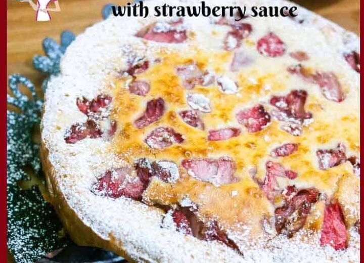 Crustless Strawberry Ricotta Cheesecake