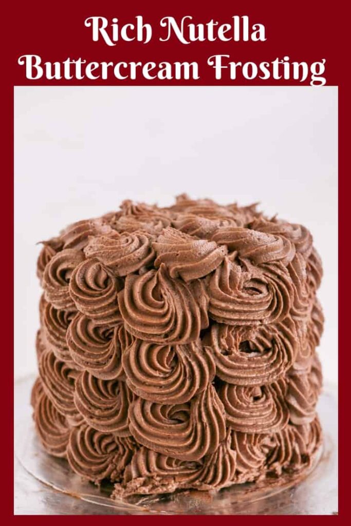 Dark Nutella Buttercream Frosting