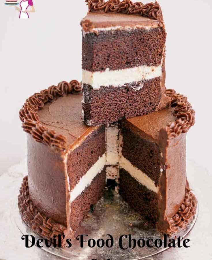 Devils Food Chocolate Cake with Chocolate Ganache