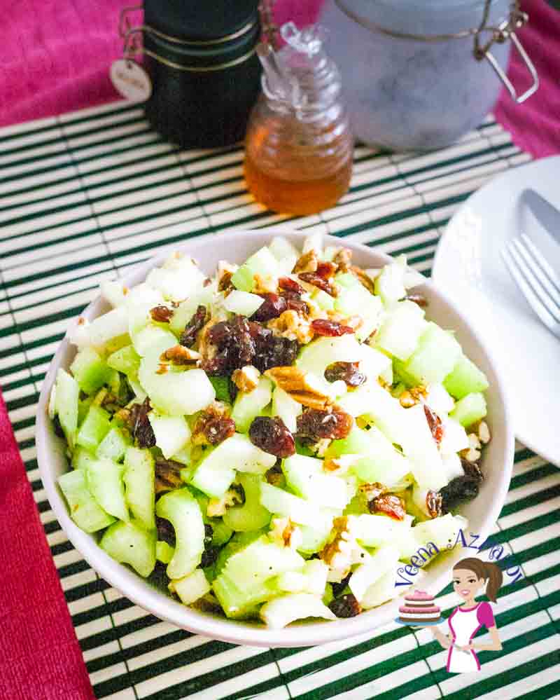 Easy Celery Salad Recipe with Cranberries and Pecans