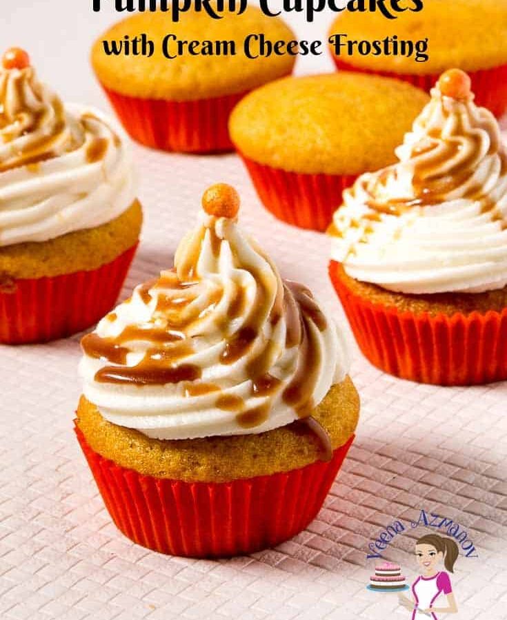 Easy Pumpkin Cupcakes with Cream Cheese Frosting