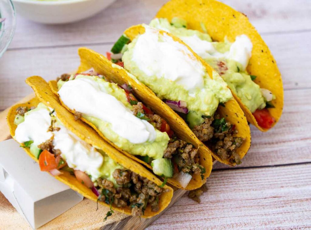 Bánh Kẹp Taco Thịt Bò Xay Ground Beef Tacos – Chuẩn Vị Mexico
