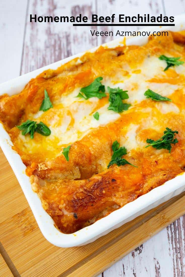 Bánh Mỳ Cuộn Bò Xay Đút Lò Beef Enchiladas – Đậm Đà Béo Ngậy Phô Mai