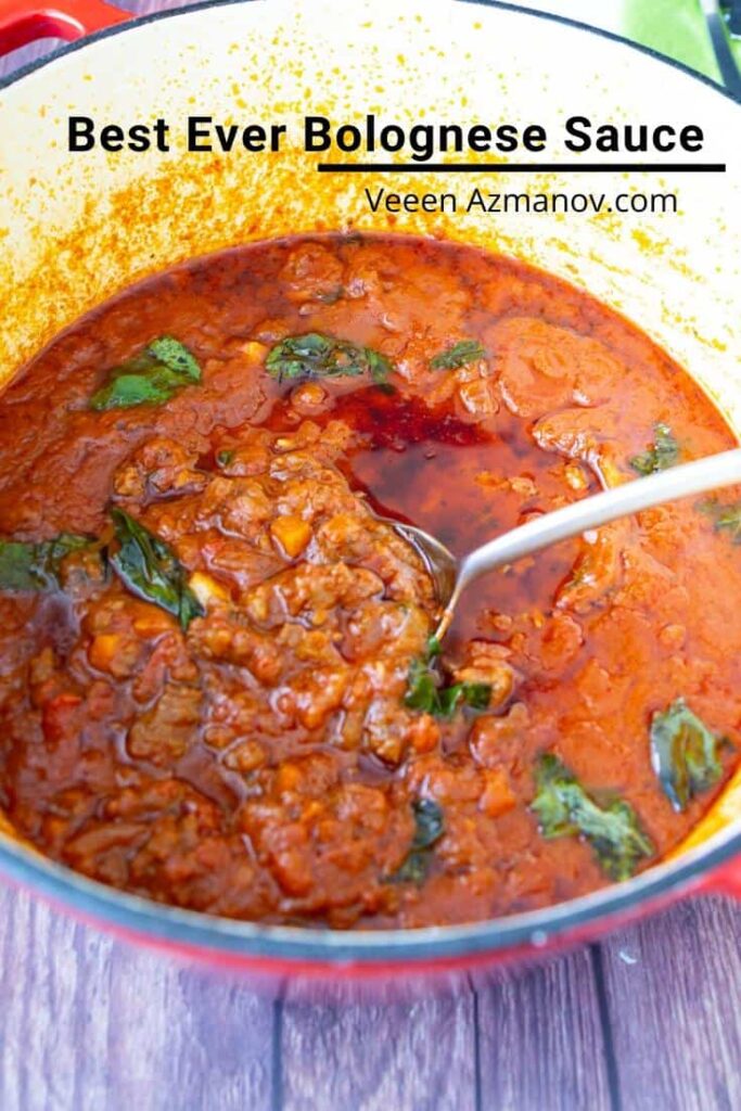 Sốt Bò Băm Cà Chua Chuẩn Vị Ý Homemade Bolognese Sauce – Đậm Đà