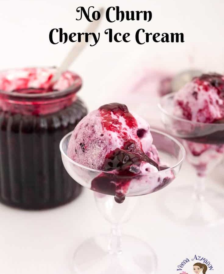 Homemade Cherry Ice Cream Recipe No Ice Cream Maker Required