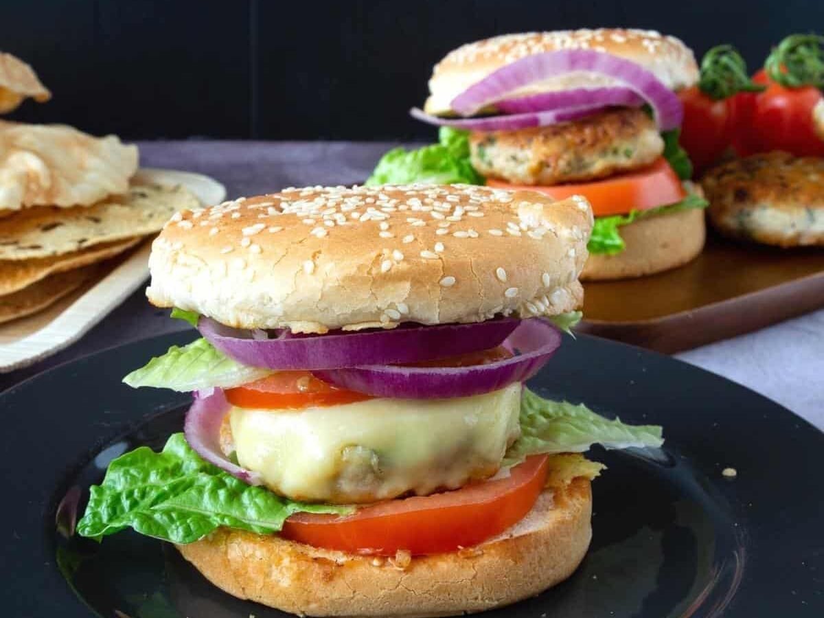 Homemade Chicken Burgers