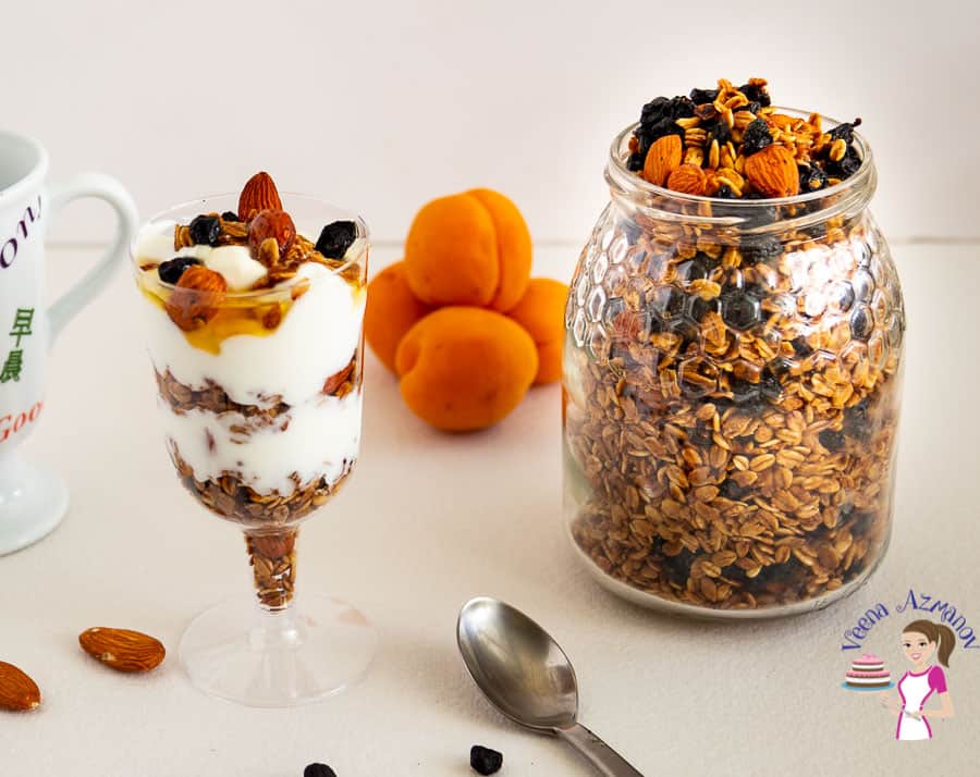 Homemade Granola Blueberry Almond Granola