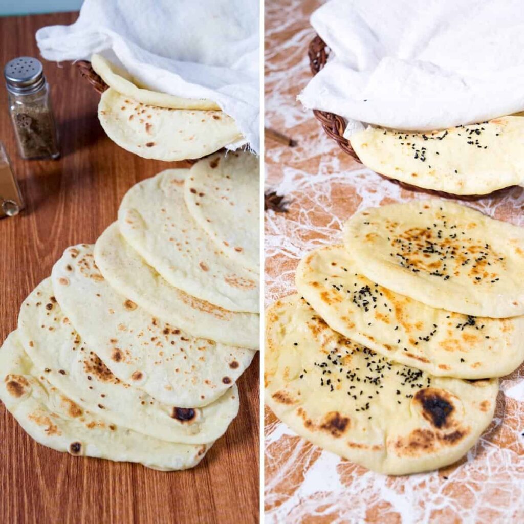 Homemade Naan Indian Flatbread
